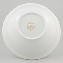 シグネ・ペーソン・メリン  Primeurシリーズ   白いクラシックなボウル  水色の縁  24cm  1978年 (2)