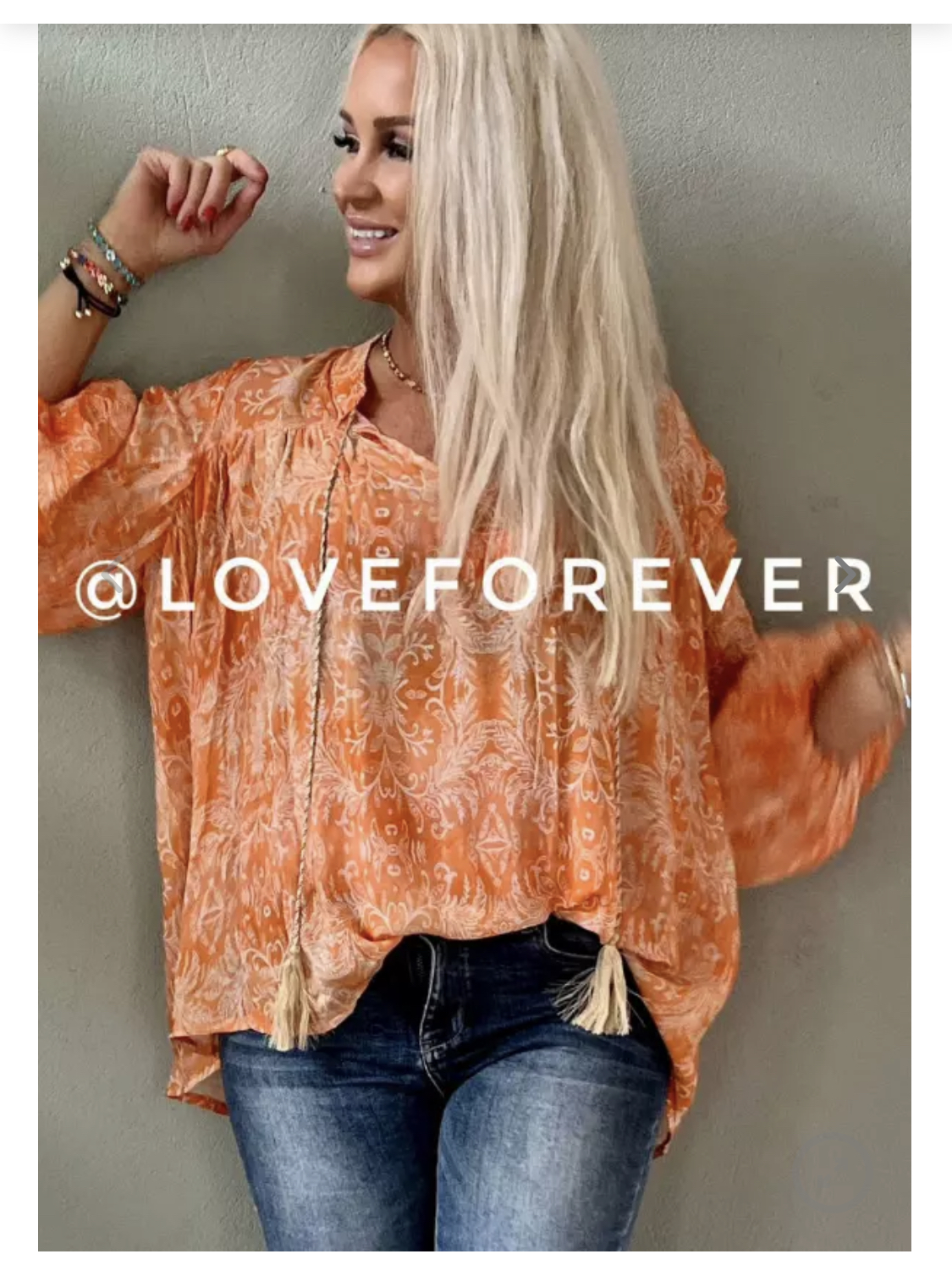 Sussie Blouse Orange Paisley - 2