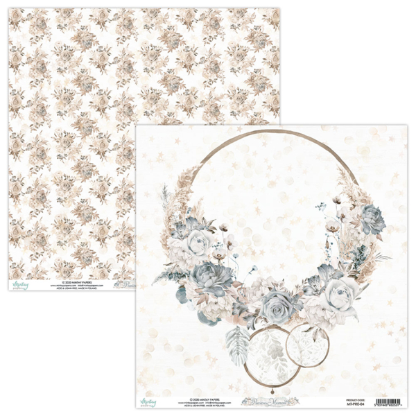 Mintay -Precious Moment - dubbelsidigt ark 12x12"