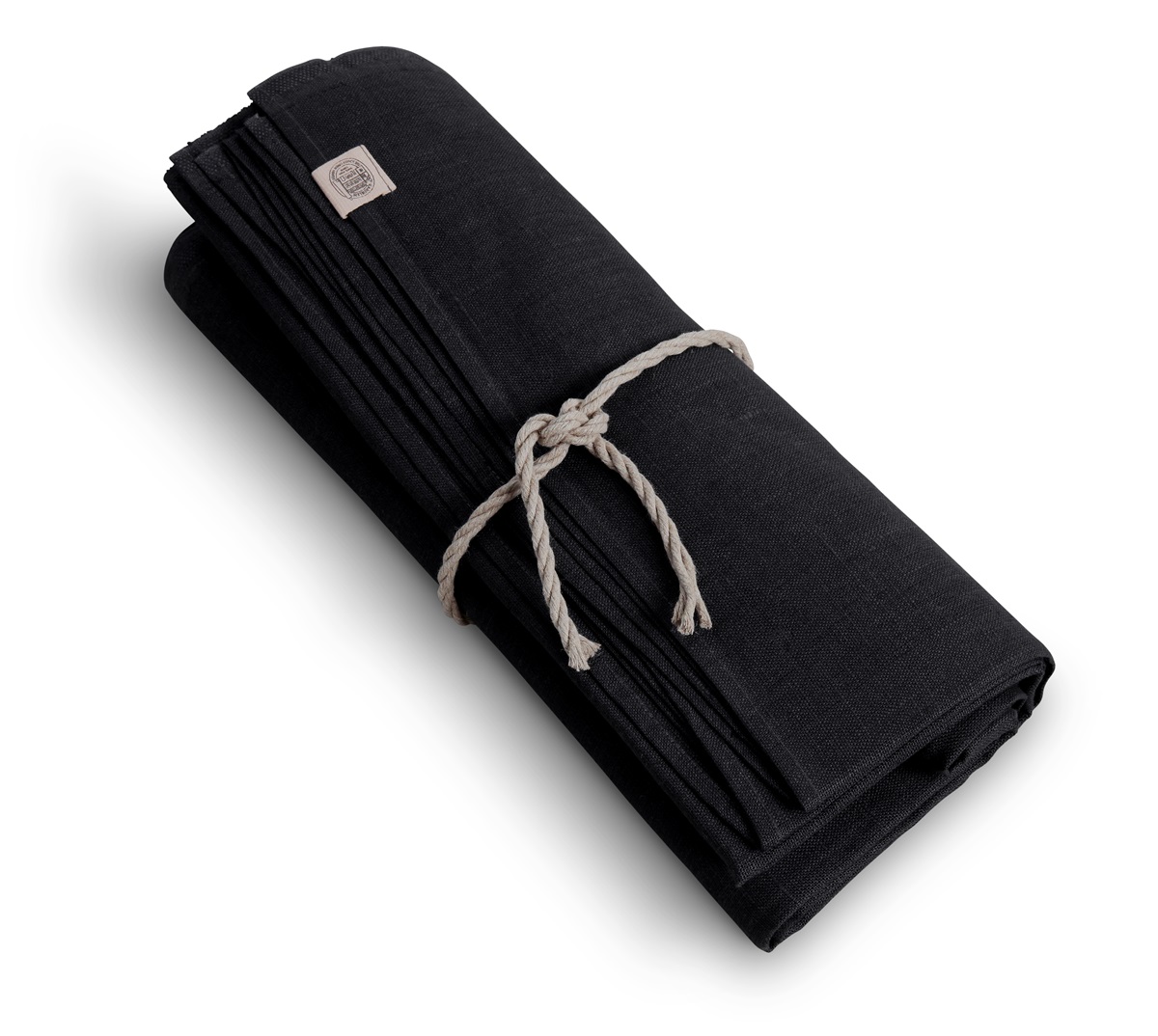 Bordsduk rund Classic svart 170cm, Lovely Linen