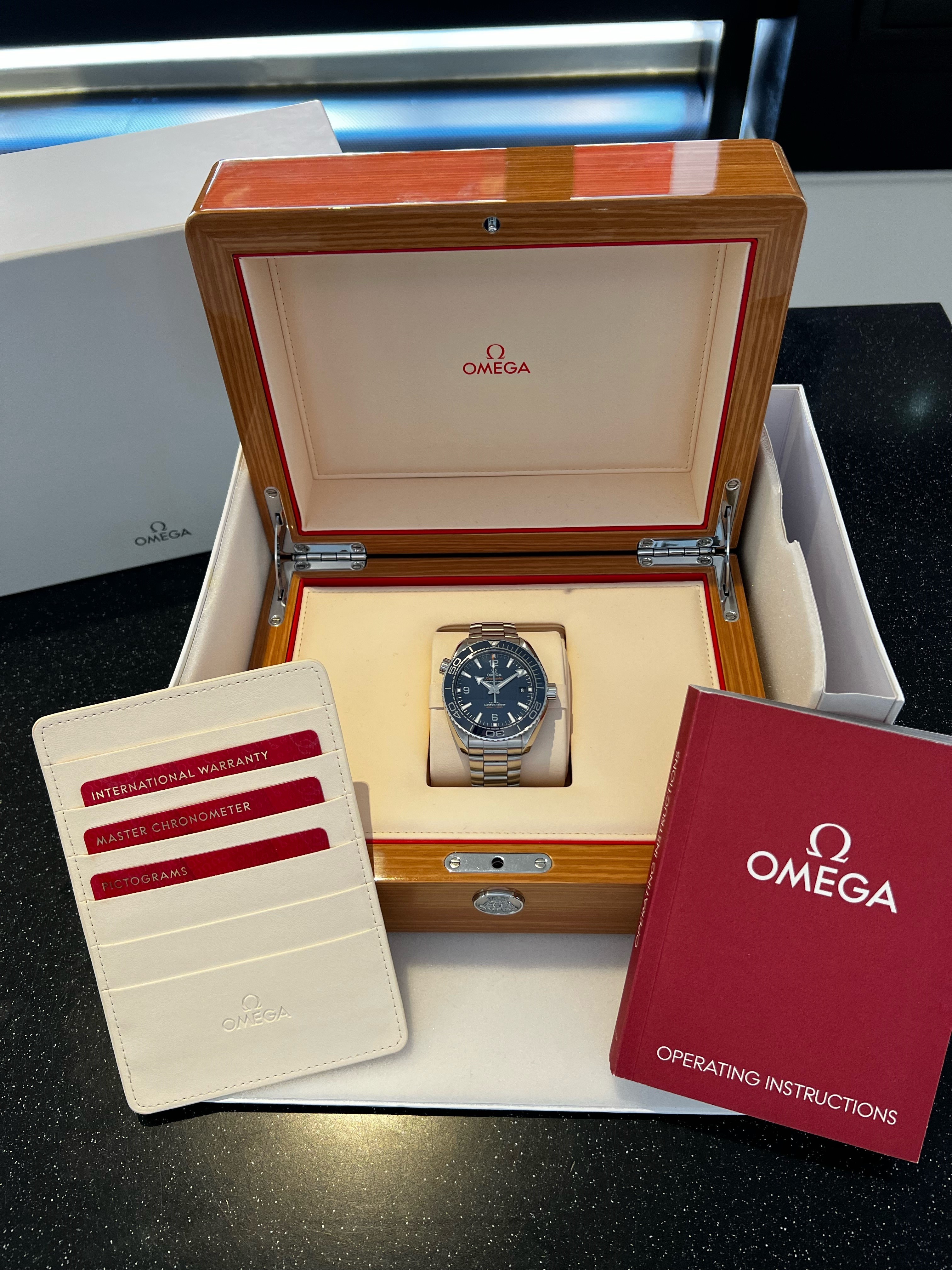 Omega Seamaster Planet Ocean 600M Co‑Axial Master Chronometer 43,5 blå