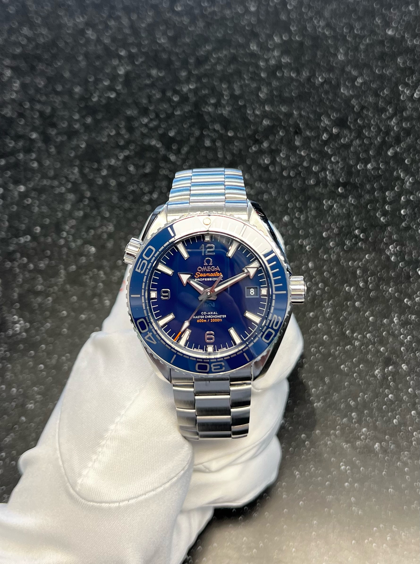 Omega Seamaster Planet Ocean 600M Co‑Axial Master Chronometer 43,5 blå