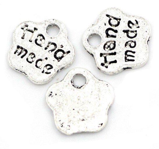 Berlock - Blomma , "Handmade" Silver