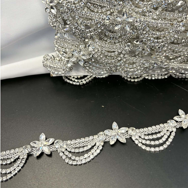 STRASSBAND - Crystal m blommor o hängen - 3