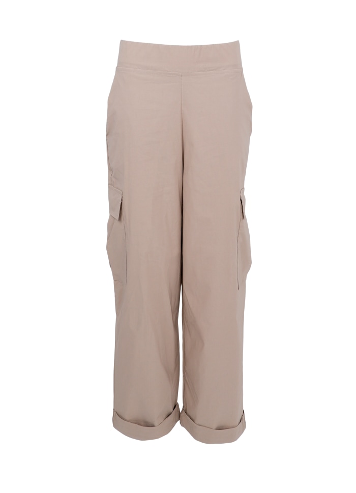Black Colour - Davina Wide Cargo Pants Sand