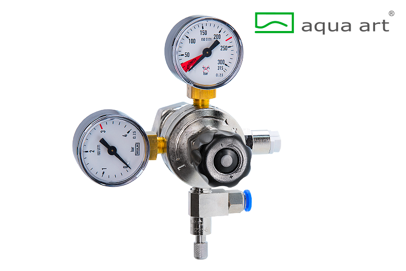 CO2 Manometer, 2 klockor Aqua Art