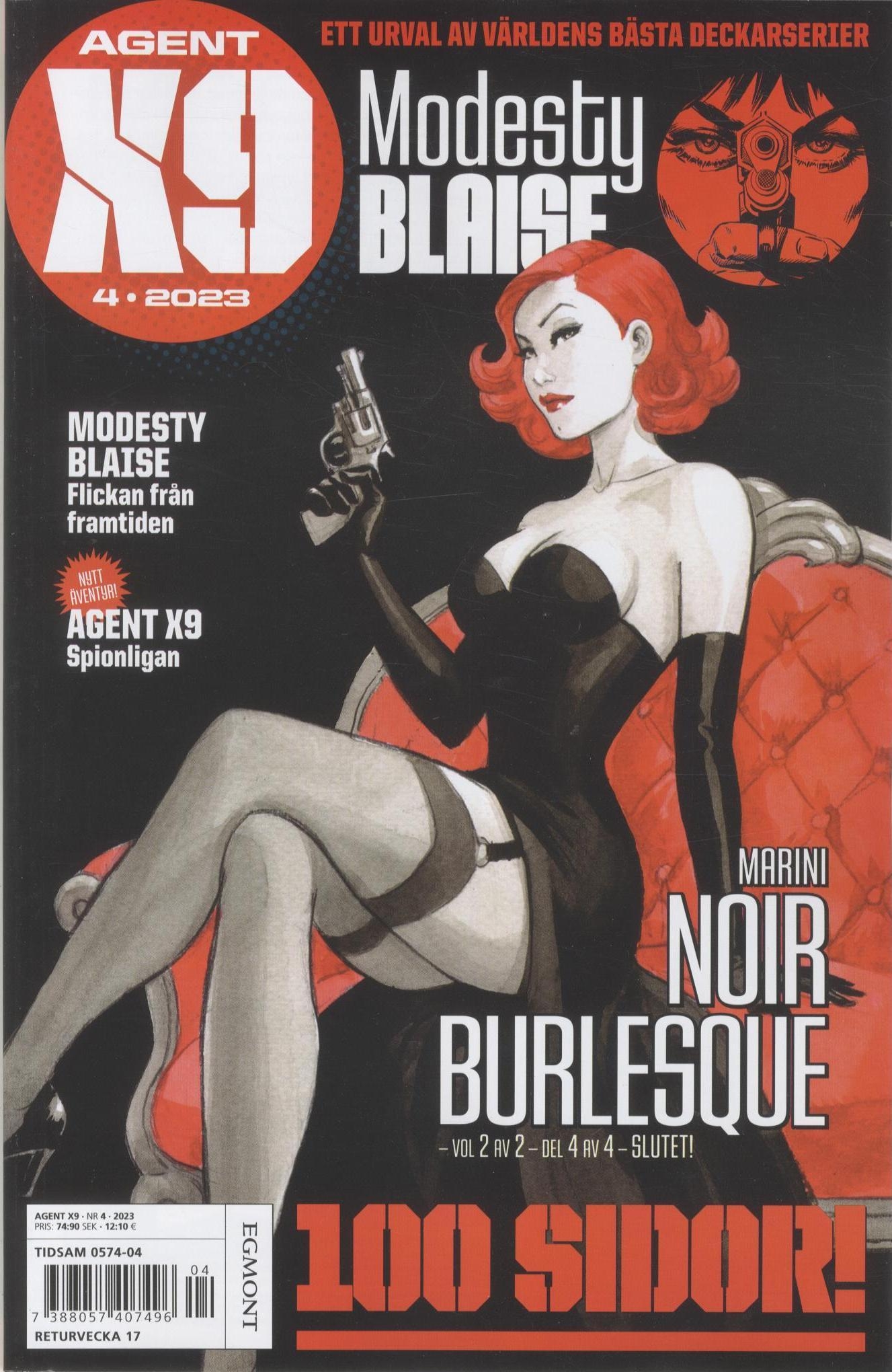 Agent X9 nr 4 2023, Modesty Blaise - Flickan från framtiden
