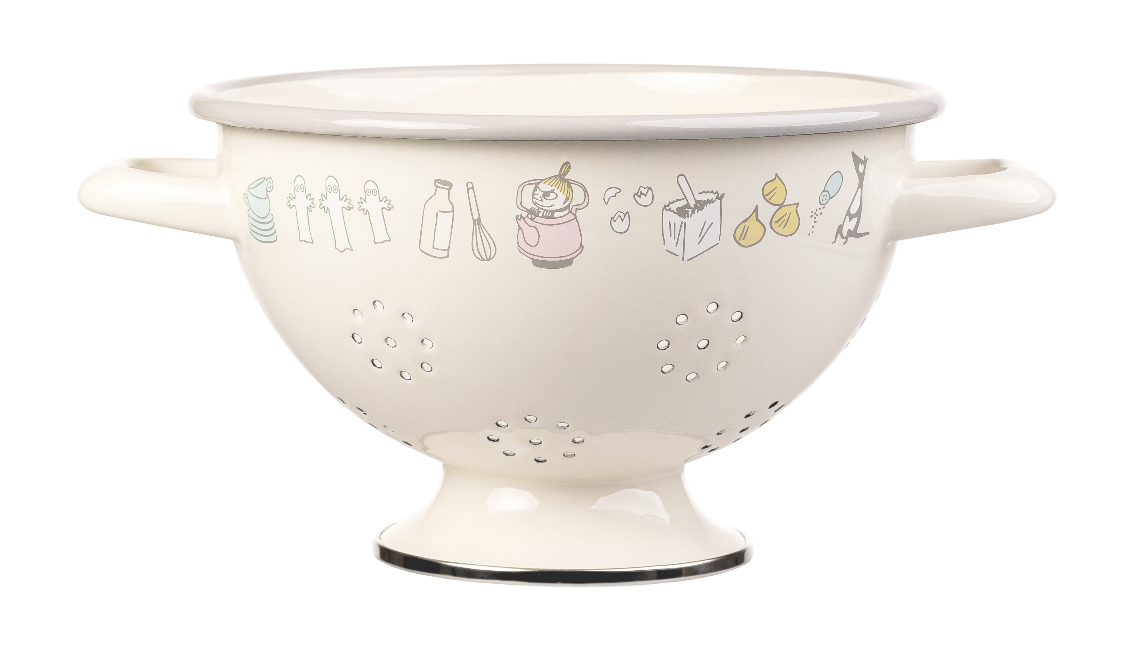 Moomin colander in enamel