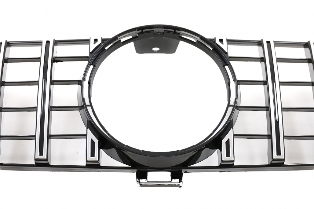 Grill AMG GT-R Panamerican look gloss BLACK/Chrome 05-08 - 4