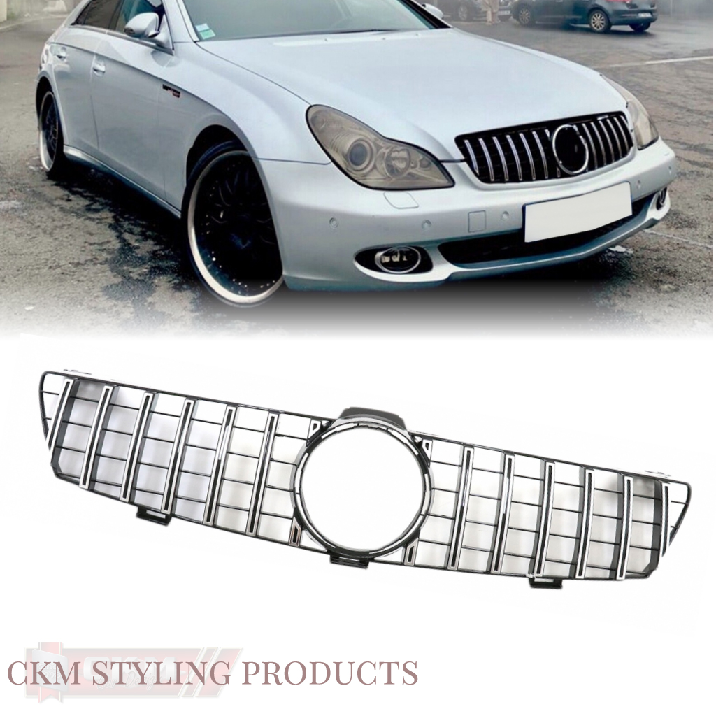 Grill AMG GT-R Panamerican look gloss BLACK/Chrome 05-08