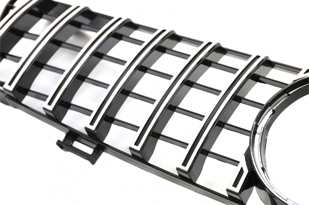 Grill AMG GT-R Panamerican look gloss BLACK/Chrome 05-08 - 2