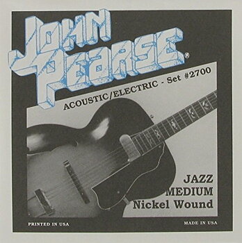 John Pearse 2700 Acoustic/Electric Nickel Wound Jazz Strings 012-052