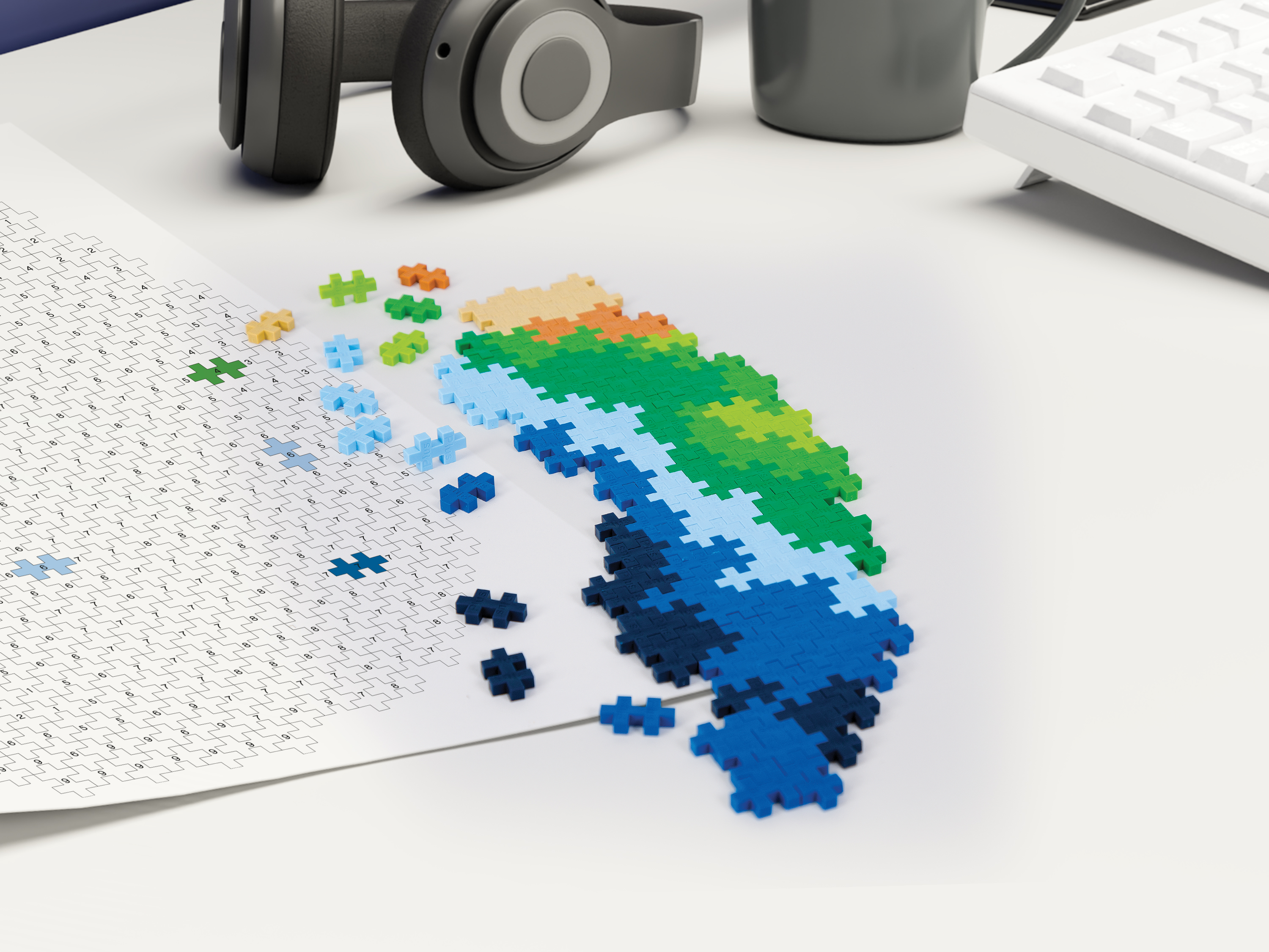 Plus-Plus 3914 Puzzle By Number Jorden 800 bitar - 2