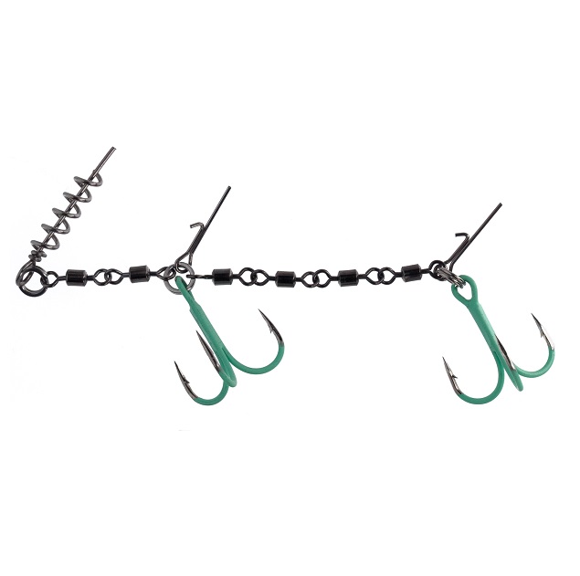 Mikado Jaws EVO Double Stinger Fluo - 2