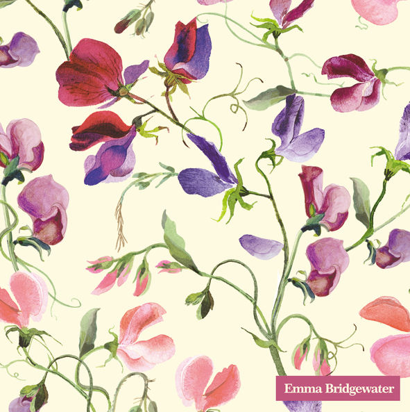 Emma Bridgewater : Sweet Pea - Lunchservetter 33x33 cm i 20-pack