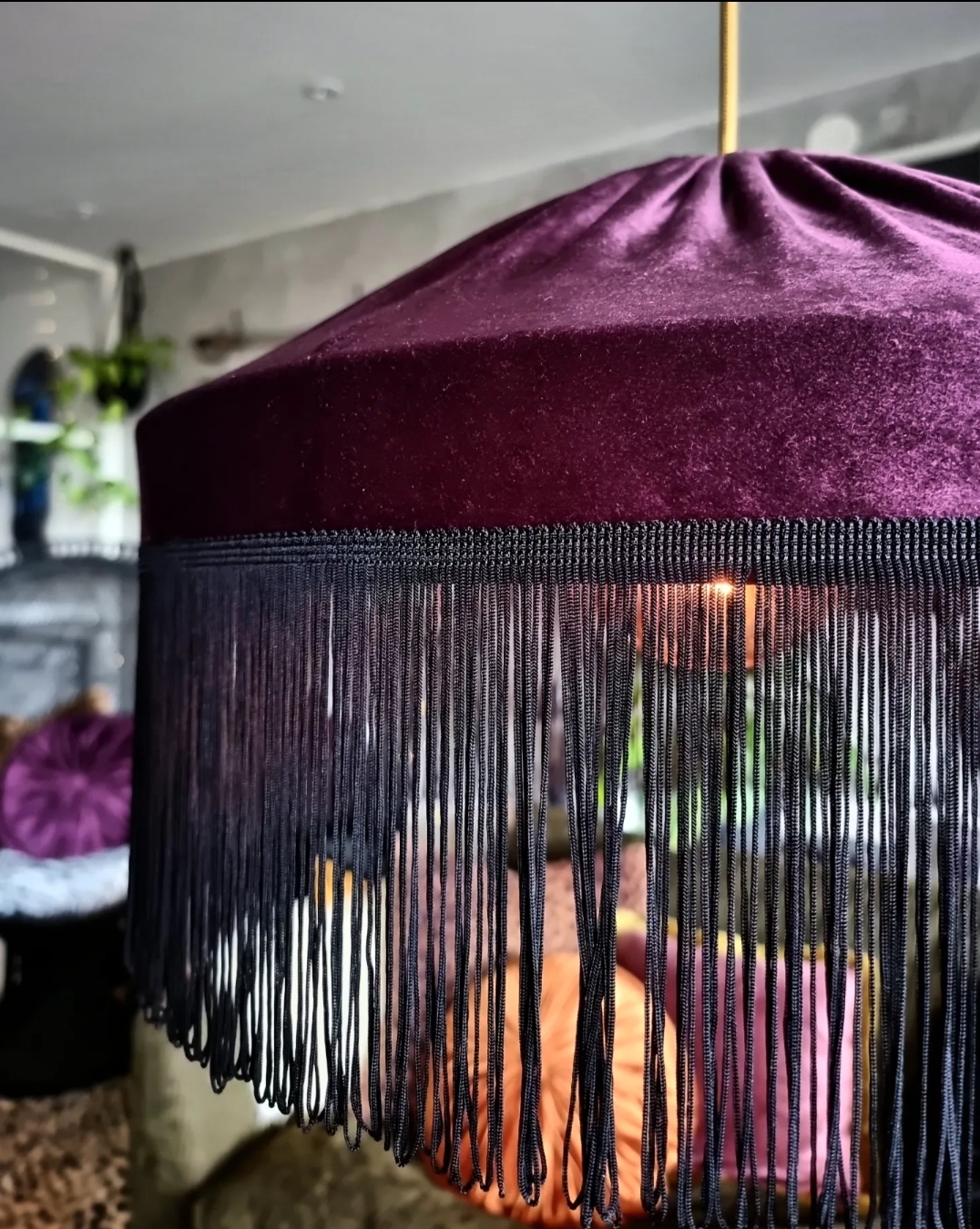 Taklampa Frans 50 - Purple/Svart - 4