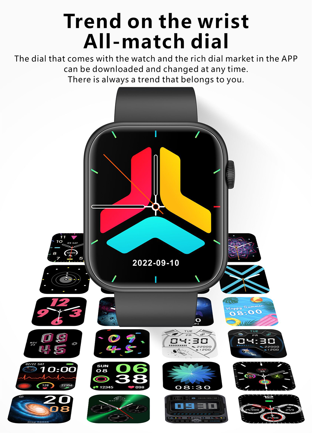 Philippe Palmer Smart Watch LP42 Blue - 25