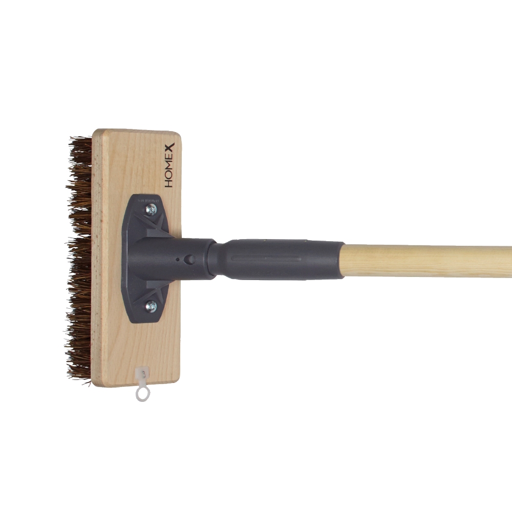 Skurborste terrass 19cm med skaft