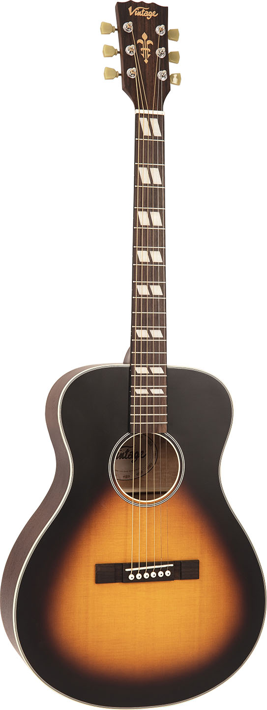 Vintage - V130VSB Historic Folk Guitar