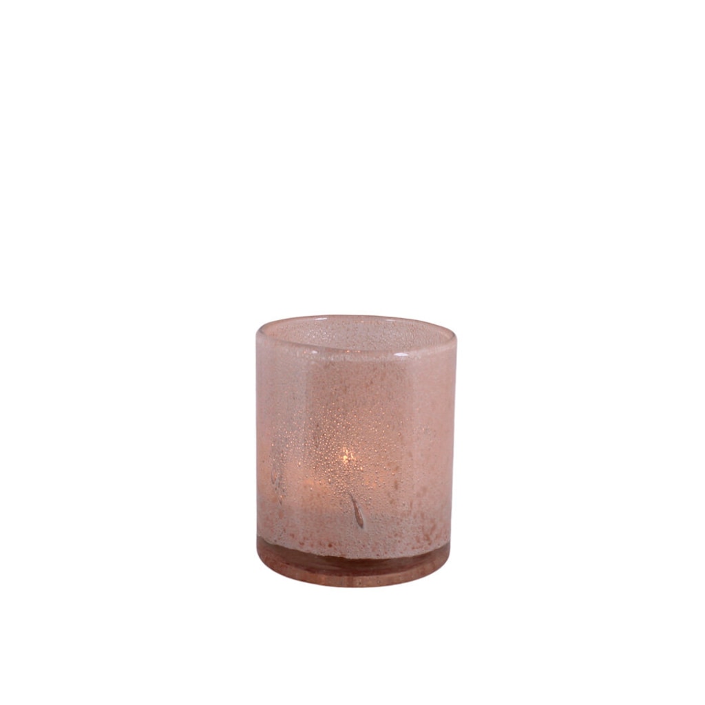 Candle lantern Elvira Ash pink