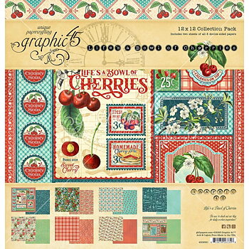  Graphic45 - Lifes a Bowl of Cherries - Collection Pack 12x12