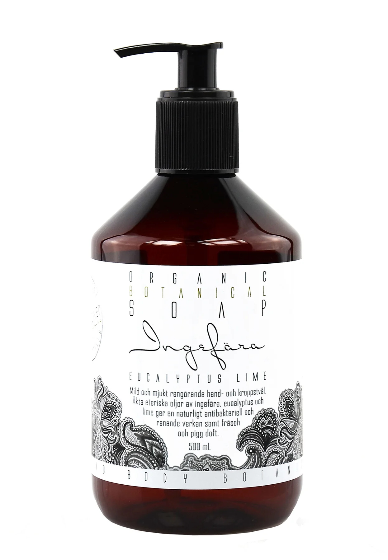Flytande pumptvål - Ingefära Eukalyptus Lime 250ml