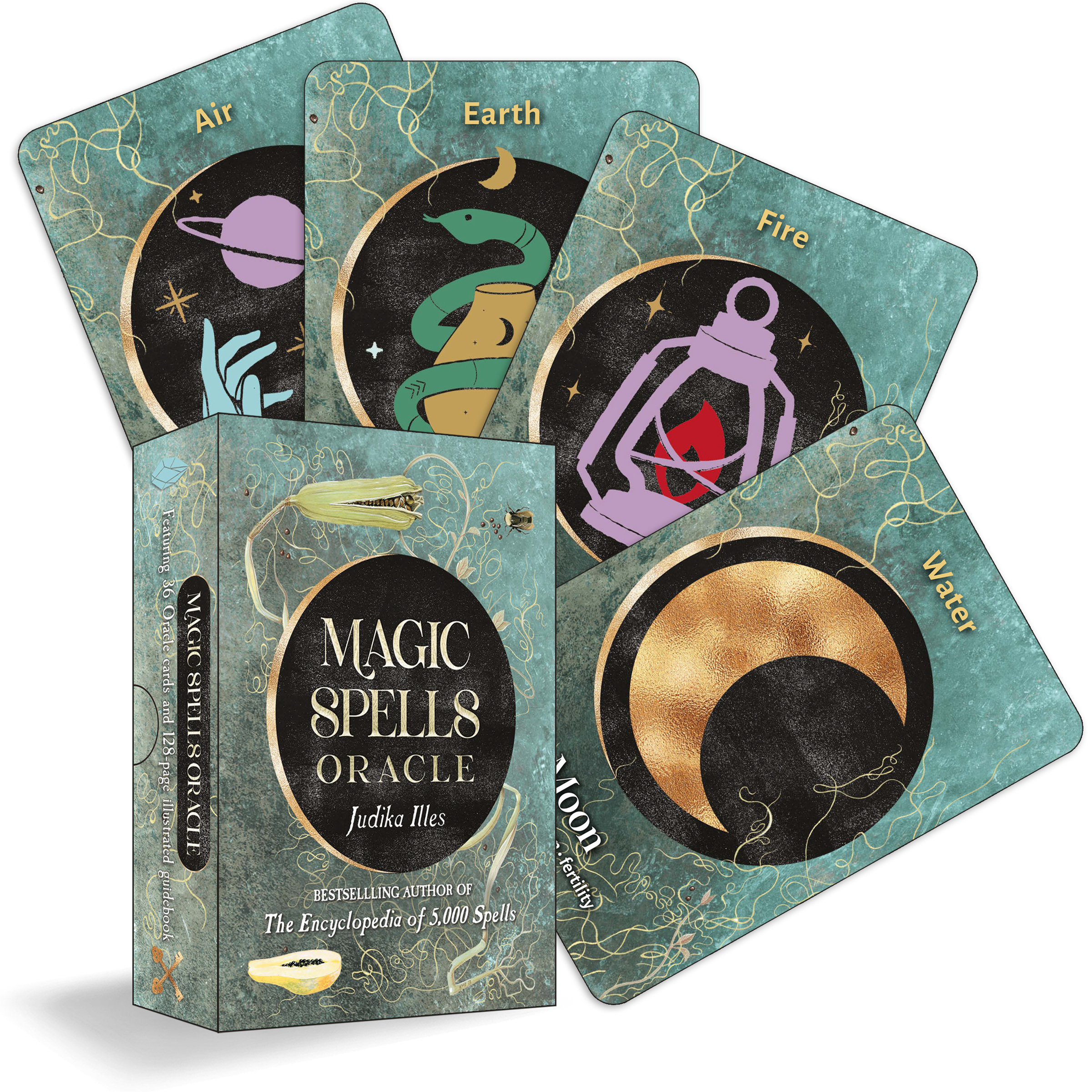 Magic Spells Oracle (36 Full-Color Cards and 128-Page Guidebook) - Illes Judika - 2