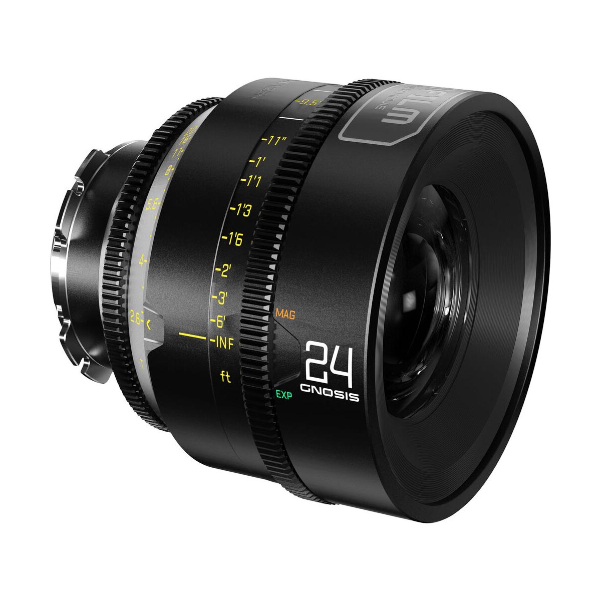 DZOFilm 24mm T2.8 Gnosis Macro Prime Lens (LPL med PL & EF Mounts, Metric) – för filmskapare - 4