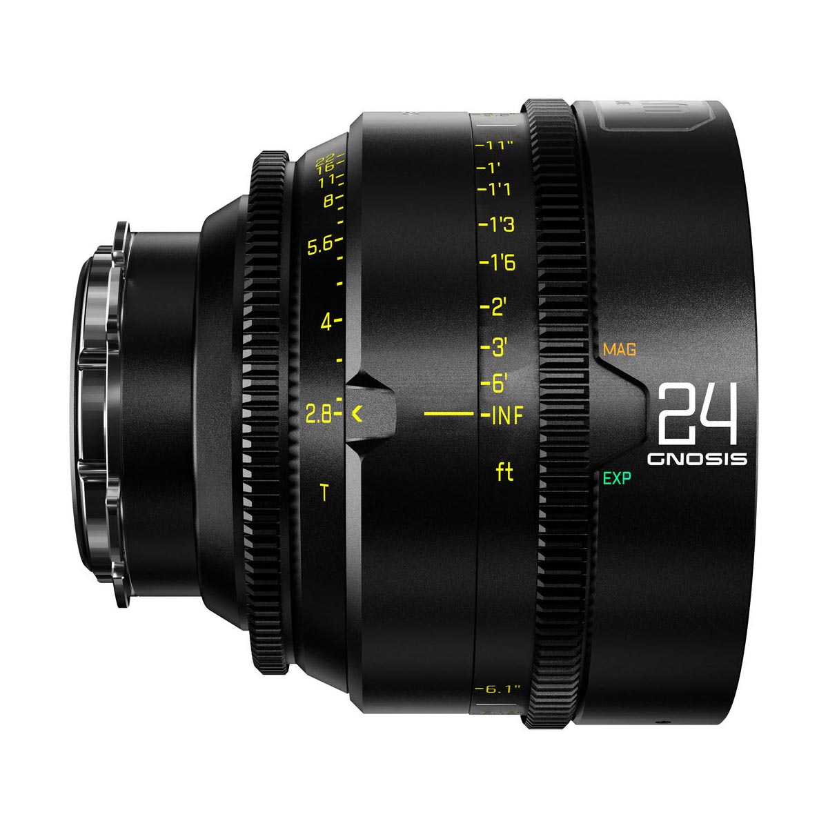 DZOFilm 24mm T2.8 Gnosis Macro Prime Lens (LPL med PL & EF Mounts, Metric) – för filmskapare - 2