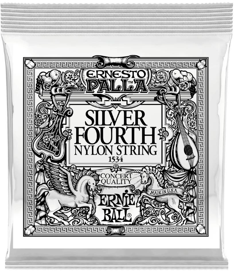 Ernie Ball Ernesto Palla Clear &amp; Silver - single D4 nylon string