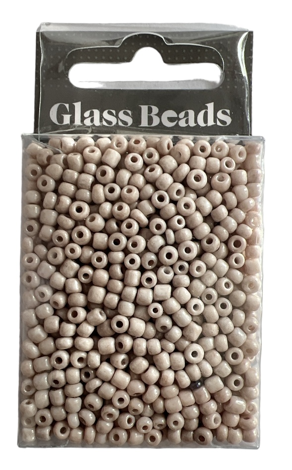 Runda glaspärlor 8/0 Beige