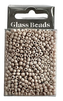 Runda glaspärlor 8/0 Beige