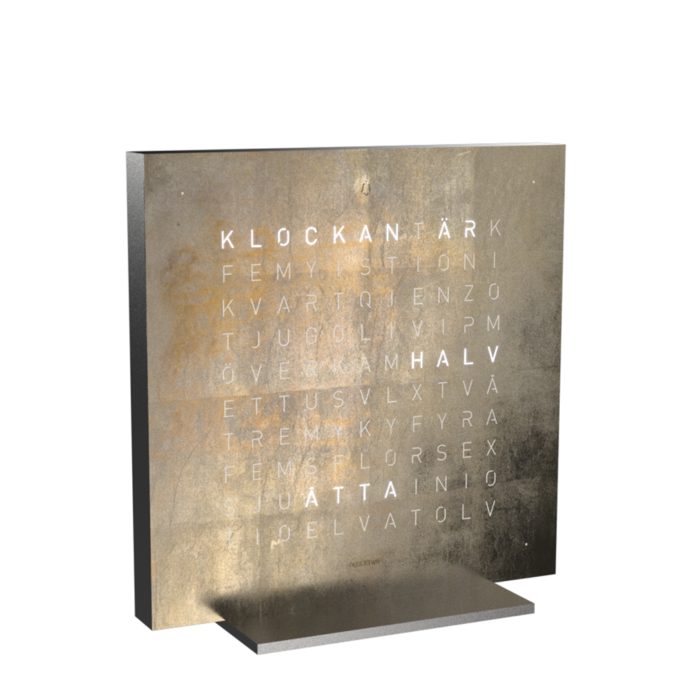 Qlocktwo 13,5x13,5 cm  CREATOR‘S EDITION (Silver & Gold) - 2