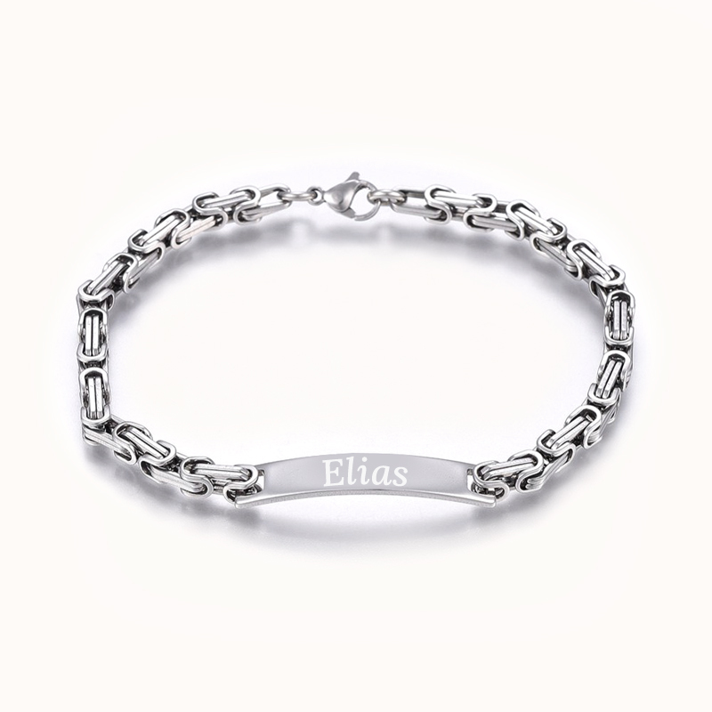 Sérsniðið, áletrað armbönd - Ryðfrítt stál