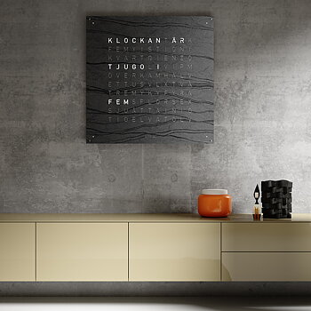 Qlocktwo 90x90 cm Creator´s Edition (Metamorphite) 