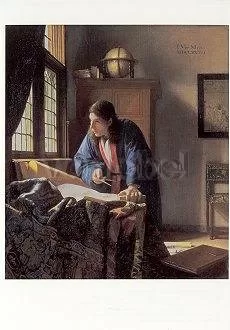 The Geographer (1669), Postcard