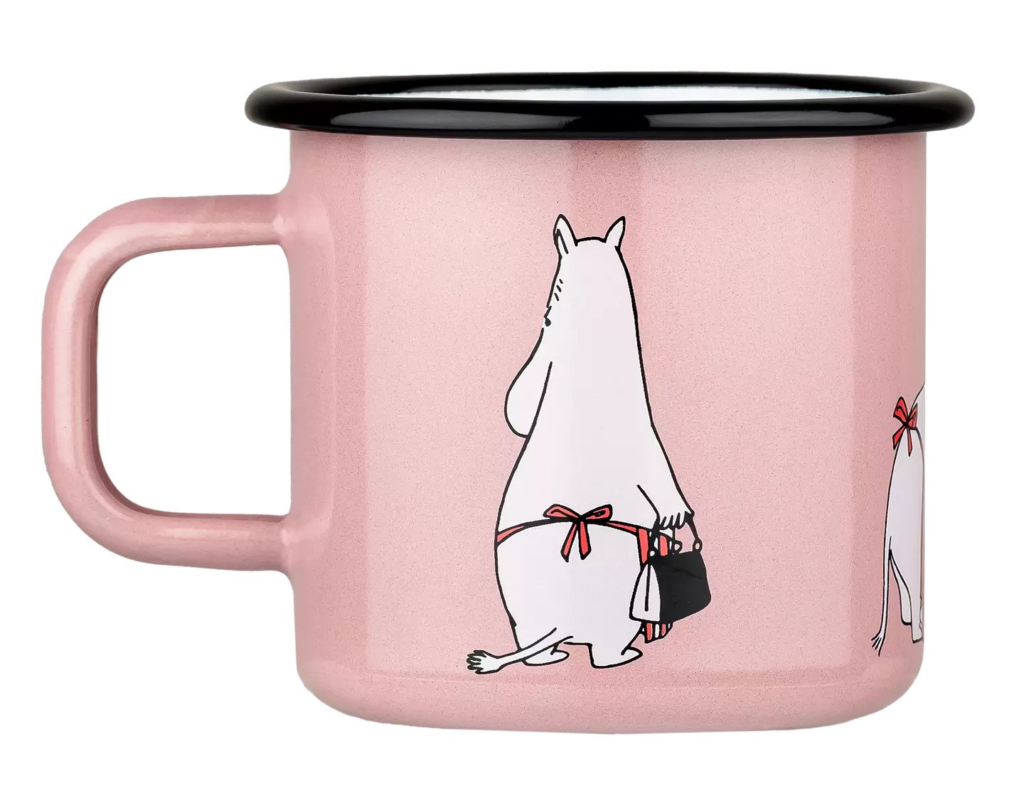 Moomin enamel mug 3,7 dl - Moominmamma, pink - 3