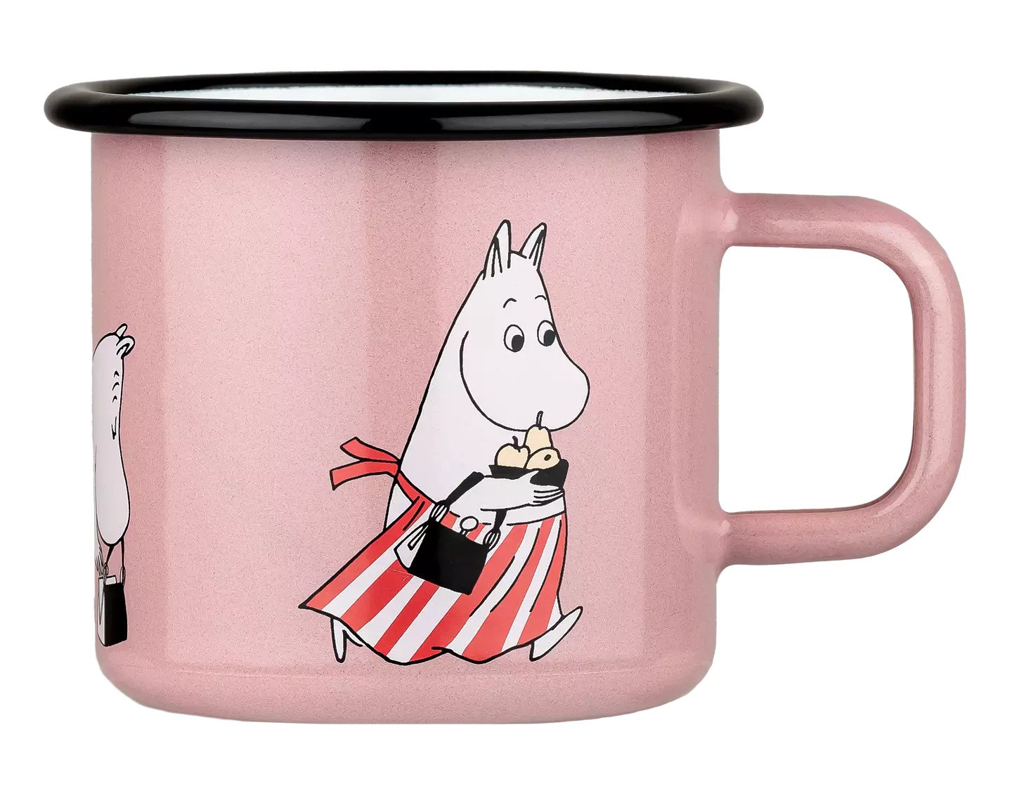 Moomin enamel mug 3,7 dl - Moominmamma, pink