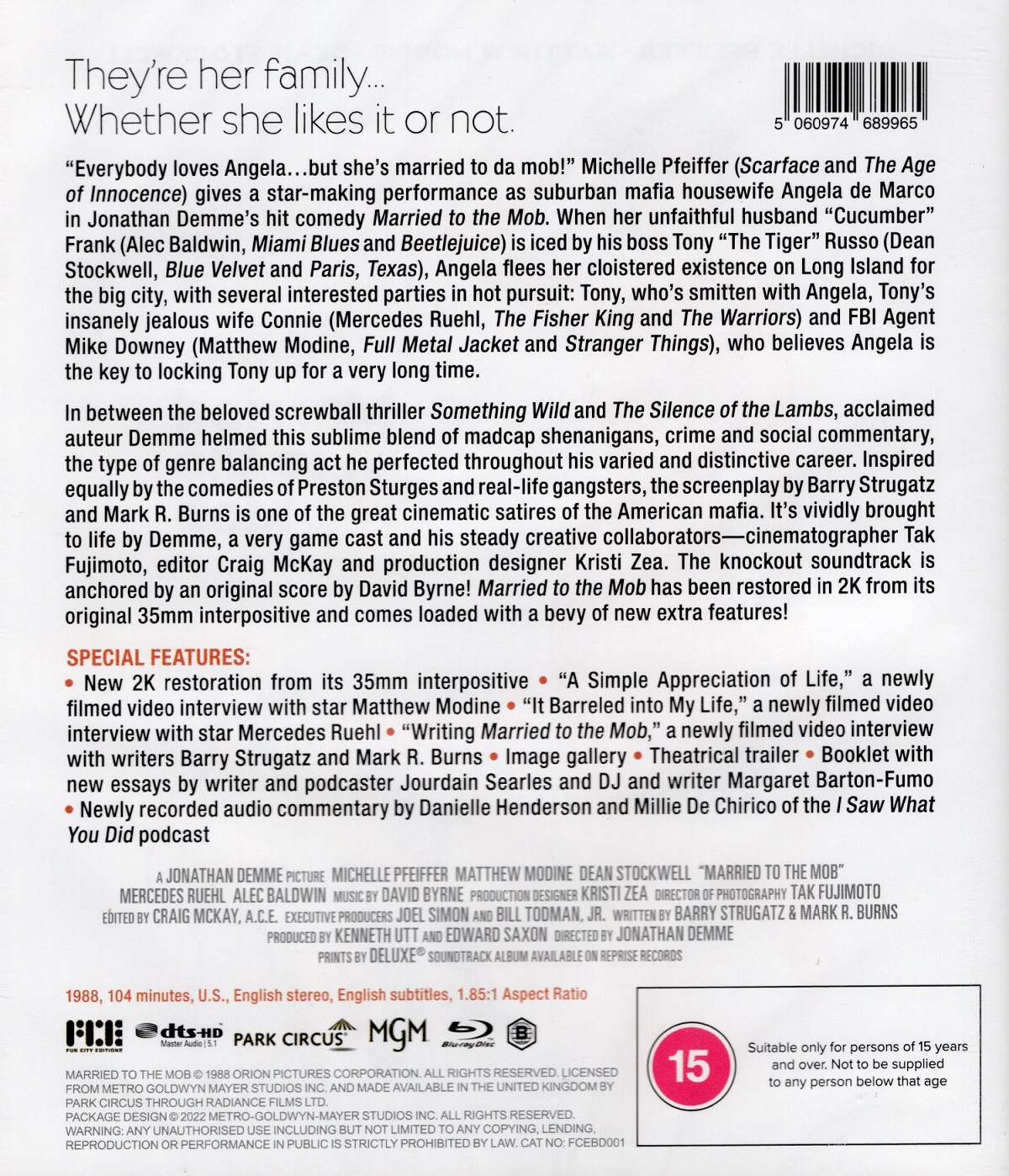 Married To the Mob (ej svensk text) (Blu-ray) - 2
