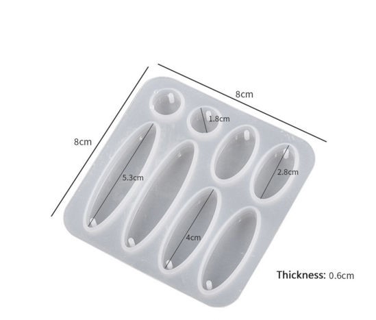 Silicone Resin Mold  Ovals