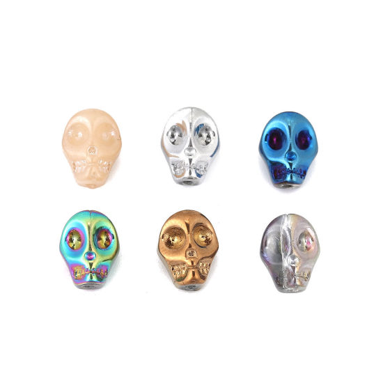 Glass bead Skull, 10mm