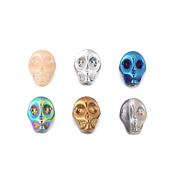 Glass bead Skull, 10mm