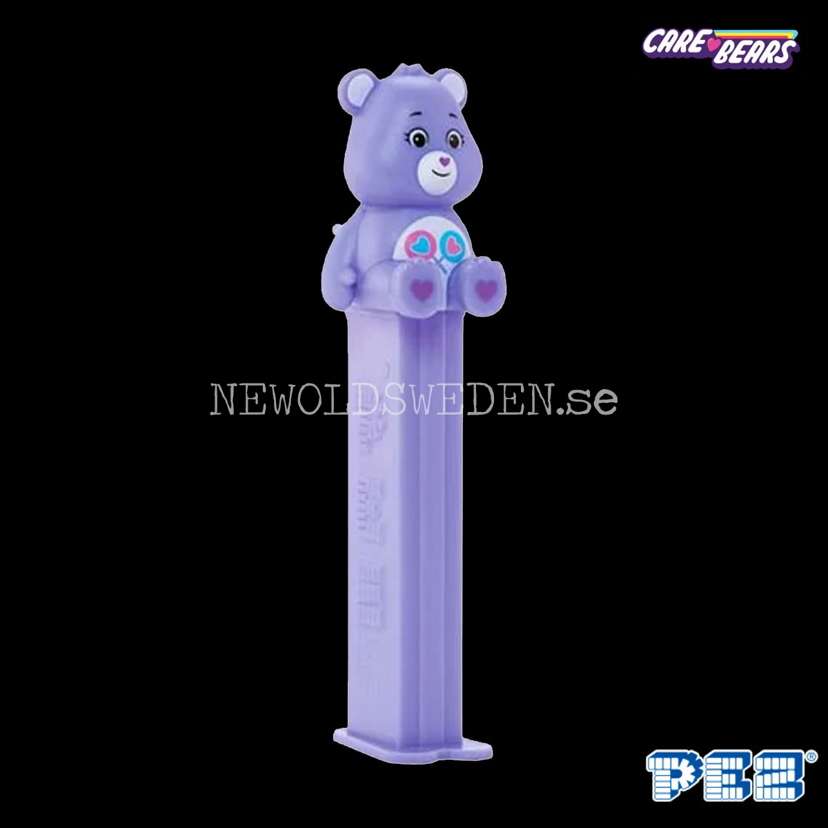 PEZ Dispenser SHARE BEAR LILAC + Candy - Care Bears - PE21