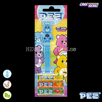 PEZ Dispenser GRUMPY BEAR BLUE + Candy - Care Bears - PE21