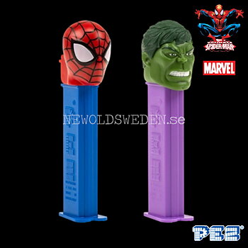PEZ MARVEL TWINPACK SPIDERMAN AND HULK + Candy - LIMITED EDITION COLLECTOR-SET