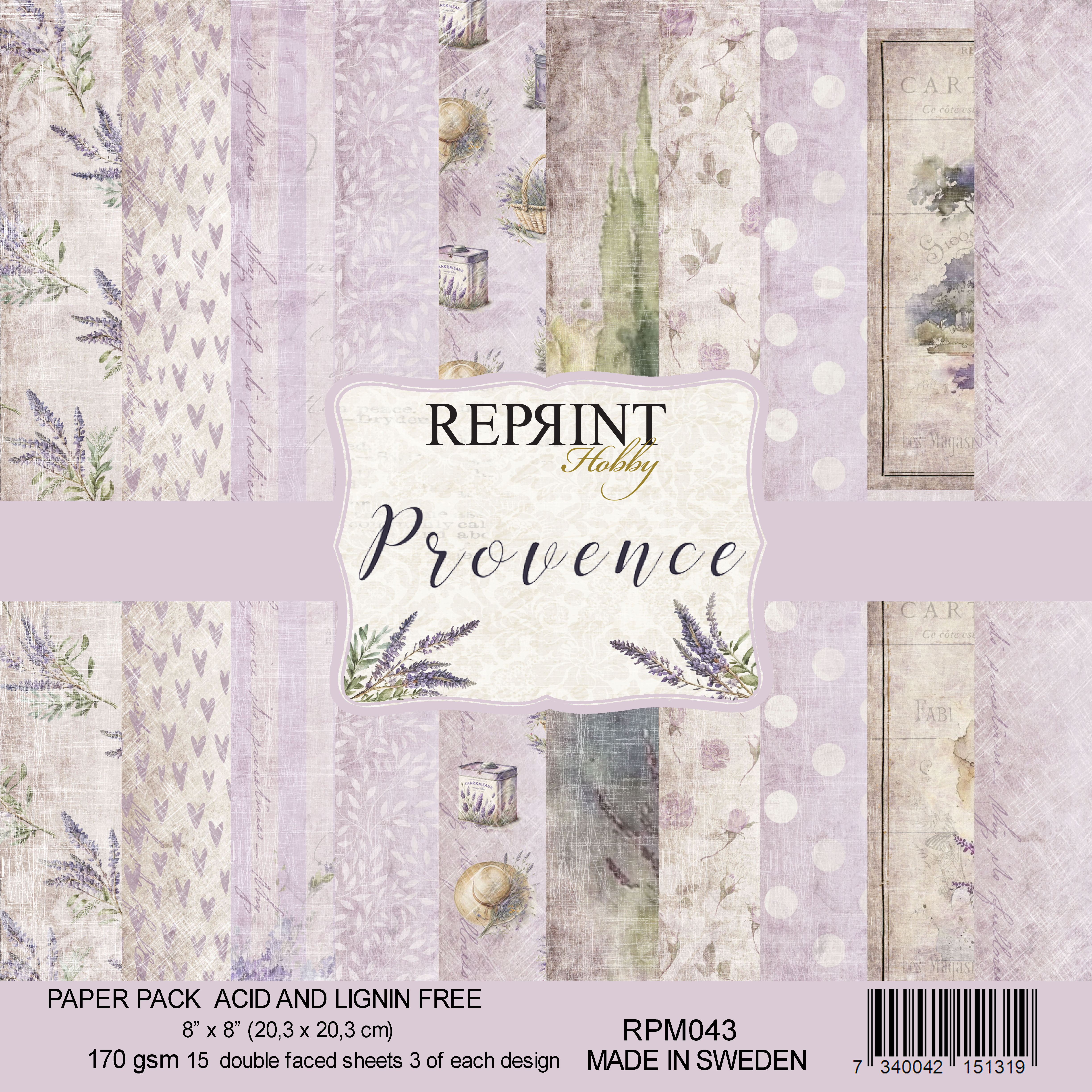  Reprint Provence collection 8"x8"