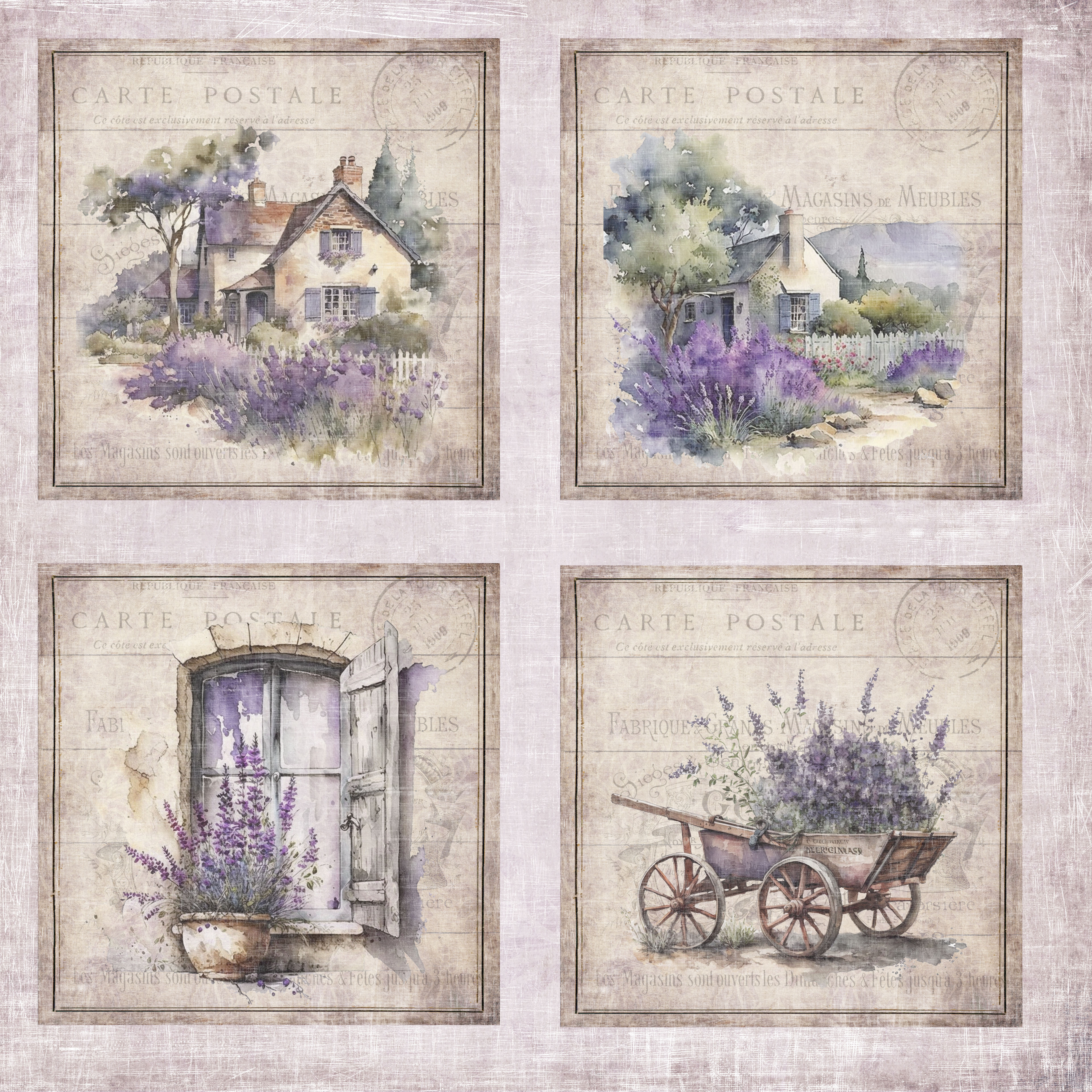  Reprint Provence collection 8"x8" - 10