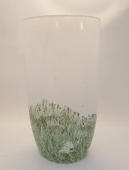 Engman Kjell Kosta Boda white-green vase