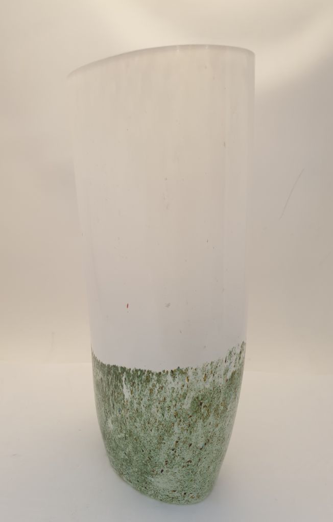 Engman Kjell Kosta Boda white-green vase - 3