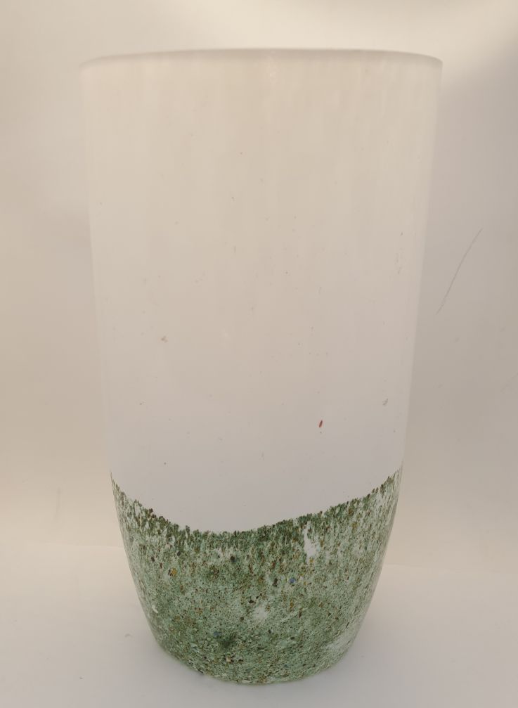 Engman Kjell Kosta Boda white-green vase - 2
